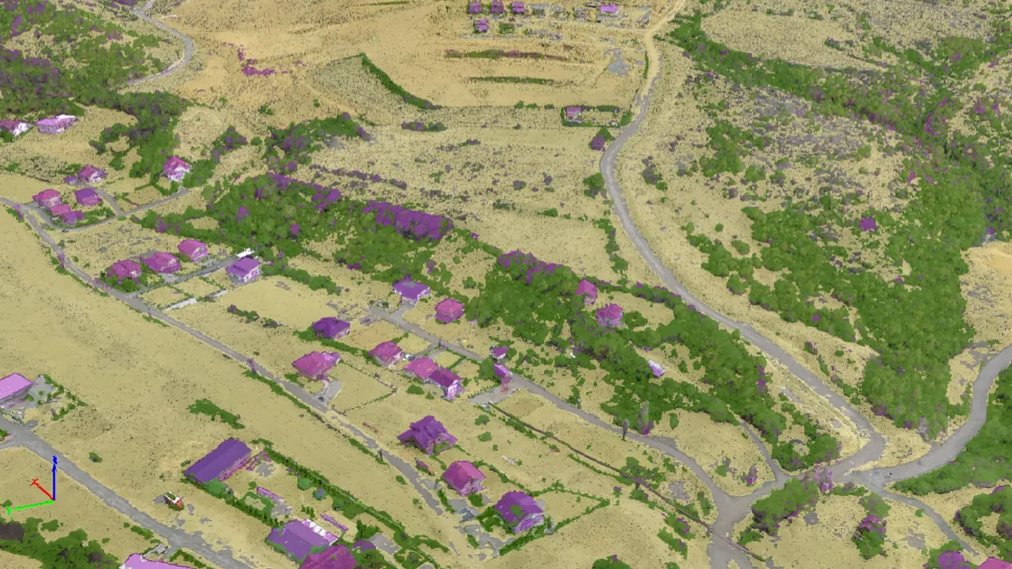 3D terrain classification