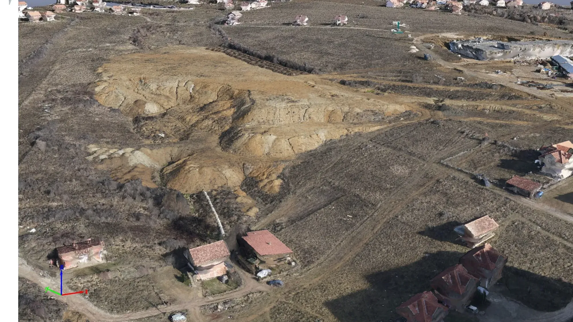 Drone flight over Kodrina