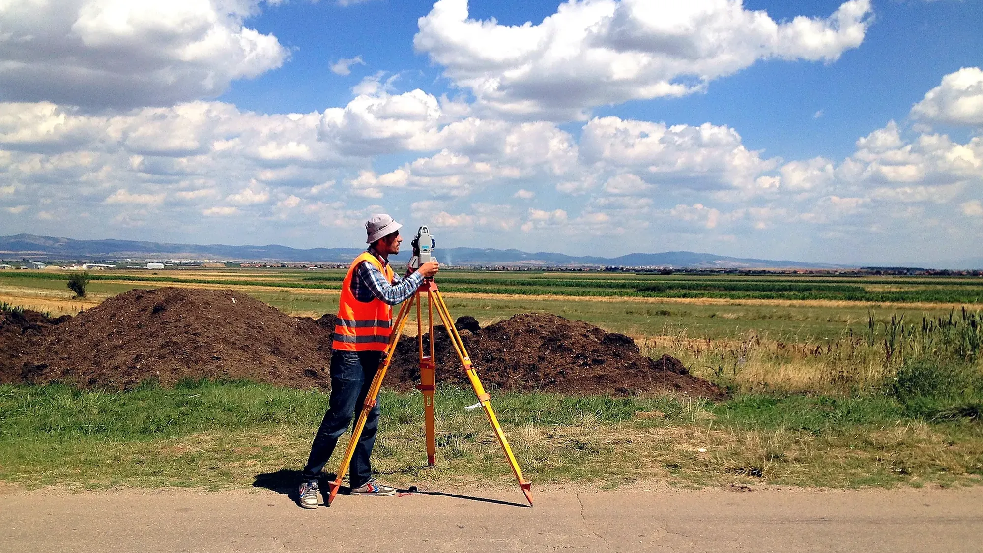 Total station survey